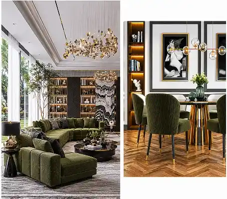 Sofa & Chair with high quality upholstery